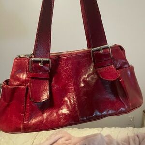Cute red bag with silver detailing